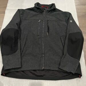 [XXL]Victorinox Charcoal Black Performance Jacket Wool Nylon 5 Pockets